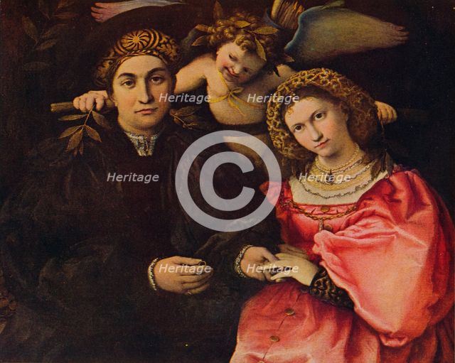 'Desposorio', (Micer Cassotti Marsilio and his wife Faustina), 1523, c1934. Artist: Lorenzo Lotto.