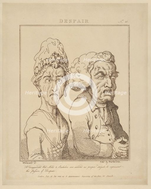 Despair, February 21, 1800., February 21, 1800. Creator: Thomas Rowlandson.