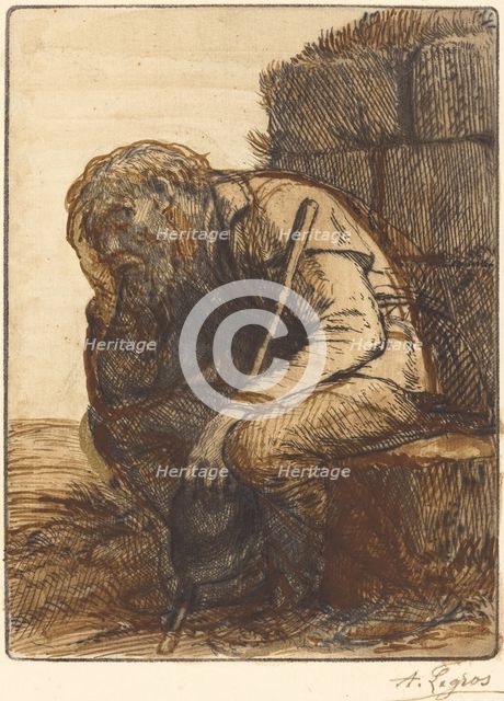 Desperate Man (Le desespere). Creator: Alphonse Legros.