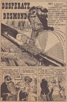 Desperate Desmond cartoon strip, c1955. Creator: Shirley Markham