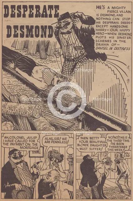 'Desperate Desmond', cartoon strip, c1955. Creator: Shirley Markham.