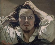 Desperate, Self-portrait 1841. Artist: Gustave Courbet