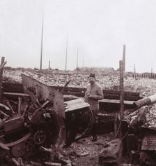 Destruction, Carency, northern France, c1914-c1918