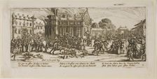 Destruction of a Convent, plate six from The Large Miseries of War, n.d. Creator: Gerard van Schagen