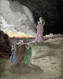 Destruction of Sodom and Gomorrah, 19th century. Creator: Héliodore Joseph Pisan