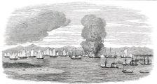 Destruction of Shap-'Ng-Tsai's Piratical Fleet, by the British, in the Gulf of Tonquin, 1850. Creator: Unknown