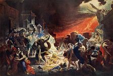 Destruction of Pompeii 1833, (1939). Creator: Karl Briullov