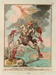 Destruction of the French Colossus, 1798. Creator: Gillray, James (1757-1815)
