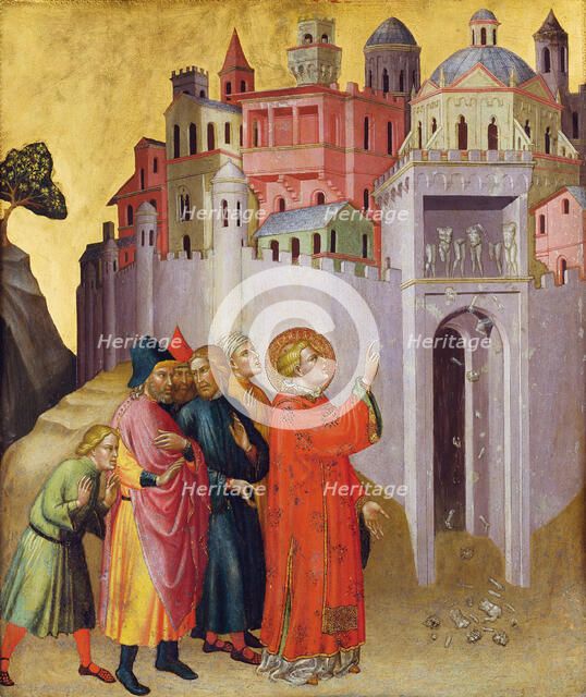 Destruction of the Pagan Idols, c1390. Creator: Martino di Bartolomeo di Biagio.