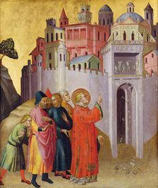 Destruction of the Pagan Idols, c1390. Creator: Martino di Bartolomeo di Biagio