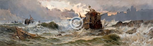 Destruction of the Spanish Armada, 1892. Creator: Jose Gartner.