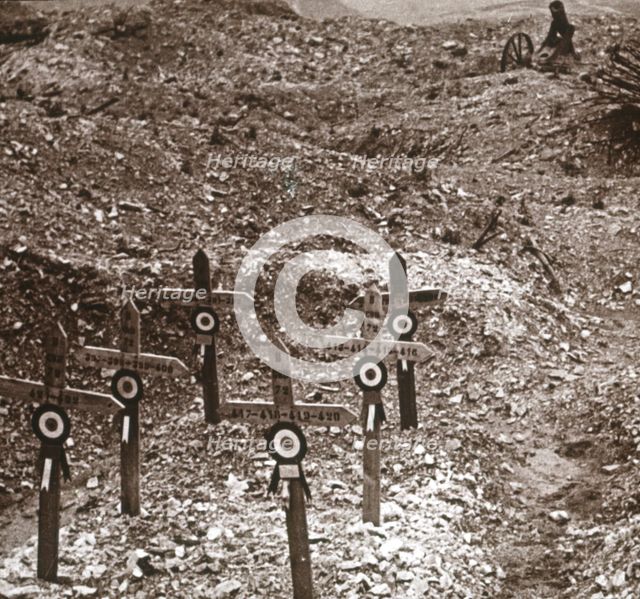 Destroyed battery, Fort Vaux, northern France, c1914-c1918. Artist: Unknown.