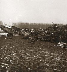 Destroyed zeppelin, c1914-c1918