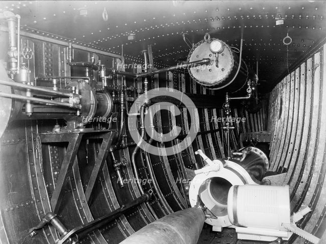 Destroyer, torpedo tube, between 1882 and 1901. Creator: Unknown.