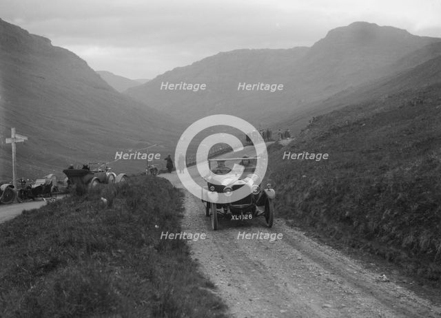DFP 10-12 hp of JC Douglas taking part in the Scottish Light Car Trial, 1922. Artist: Bill Brunell.