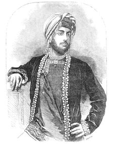 Dhuleep Sing - from a collodion by O. G. Rejlander, Wolverhampton, 1856. Creator: Smyth