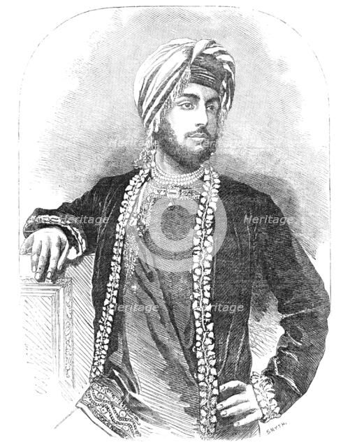 Dhuleep Sing - from a collodion by O. G. Rejlander, Wolverhampton, 1856.  Creator: Smyth.