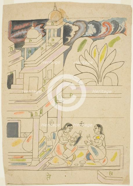 Dhanasri Ragini, 18th century. Creator: Unknown.