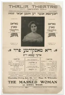 Di maskirte froy, oder, Emma Vays, c1905-01-26. Creator: Unknown