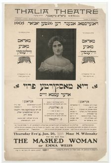Di maskirte froy, oder, Emma Vays, c1905-01-26. Creator: Unknown