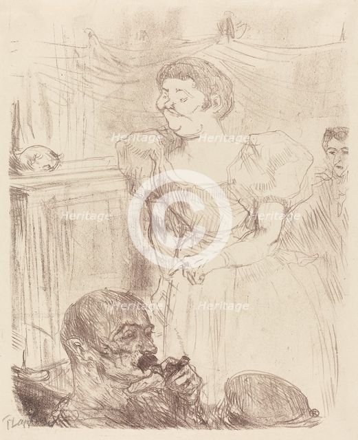 Di Ti Fellow - Englishmen at the Cafe-Concert (Di Ti Fellow - Anglaise au Café-Concert), 1898. Creator: Henri de Toulouse-Lautrec.