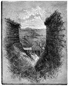 Ditch and ramparts, Quebec, Canada, late 19th century. Creator: Unknown