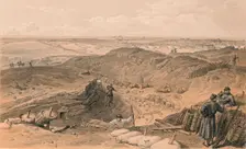 Ditch of the Malakoff, Battery Gervais, and Rear of Redan 1856. Artist: Thomas Picken
