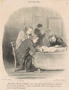 Dites donc, M'sieu Colimard ..., 1850. Creator: Honore Daumier