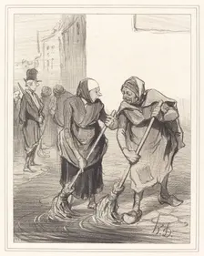 Dites donc, mame Giboulard..., 1843. Creator: Honore Daumier