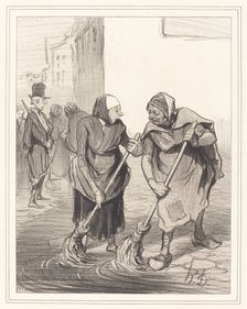 Dites donc, mame Giboulard..., 1843. Creator: Honore Daumier
