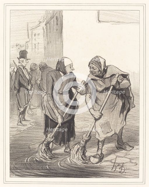 Dites donc, mame Giboulard..., 1843. Creator: Honore Daumier.