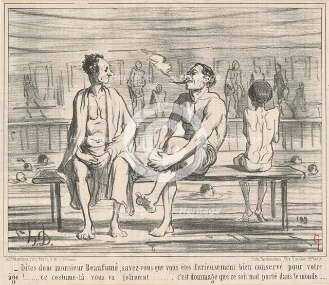 Dites donc, monsieur Beaufumé ..., 1858. Creator: Honore Daumier.