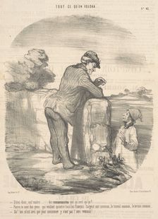 Dites donc, not'maire ... des communistes qué qu'c'est ça?, 19th century. Creator: Honore Daumier