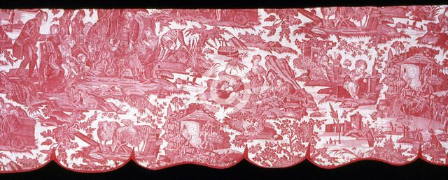 Dites Merci (Furnishing Fabric), France, c. 1798. Creator: J.P. Meillier et Cie.