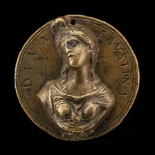 Diva Faustina [obverse], c. 1490. Creator: Moderno