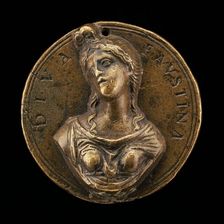 Diva Faustina [obverse], c. 1490. Creator: Moderno