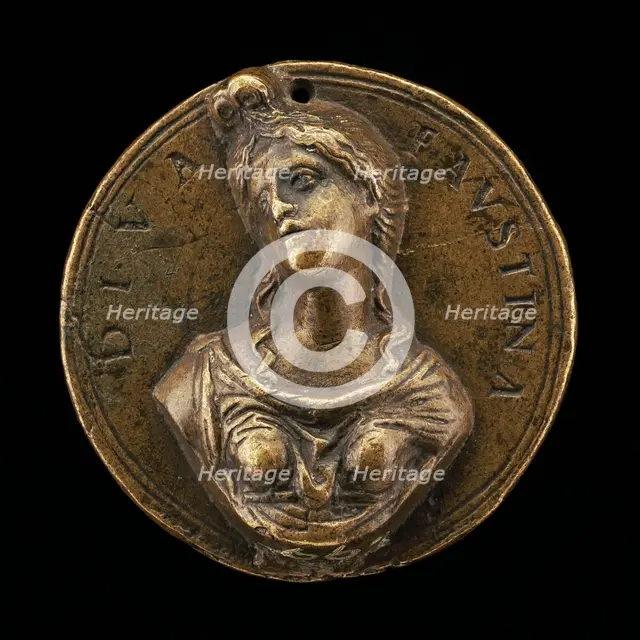 Diva Faustina [obverse], c. 1490. Creator: Moderno.