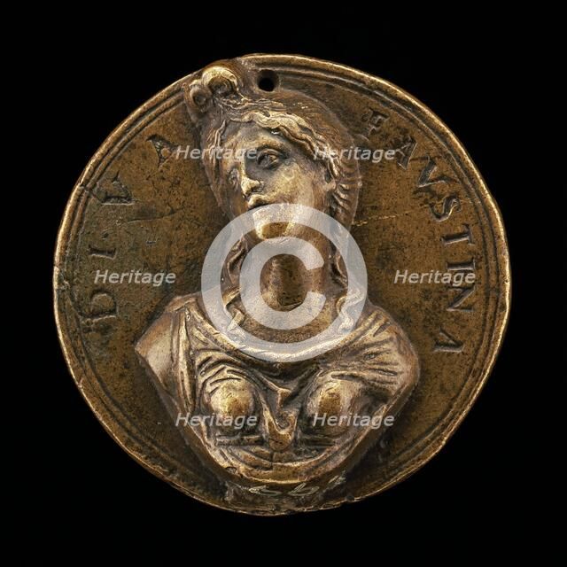 Diva Faustina [obverse], c. 1490. Creator: Moderno.