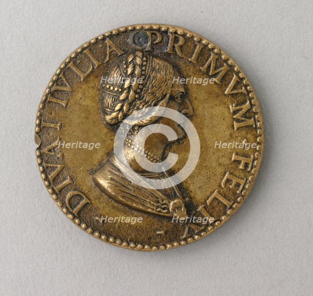 Diva Julia (obverse) Dubia Fortuna (reverse) , c. 1490. Creator: Antico (Italian, c. 1460-1528).
