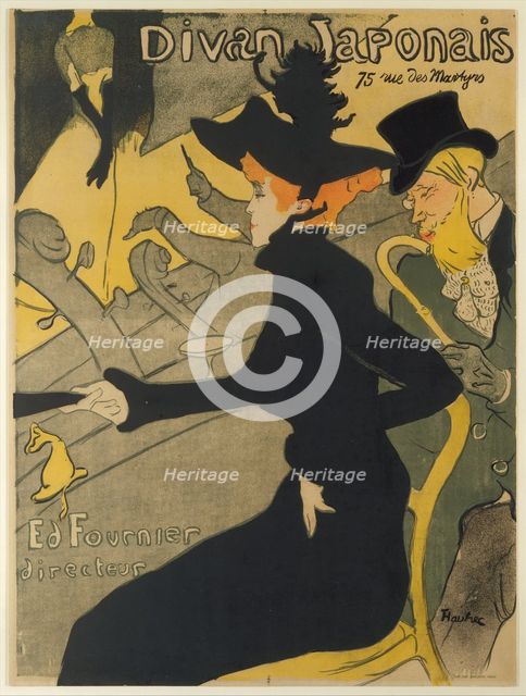 Divan Japonais, 1892-93., 1892-93. Creator: Henri de Toulouse-Lautrec.