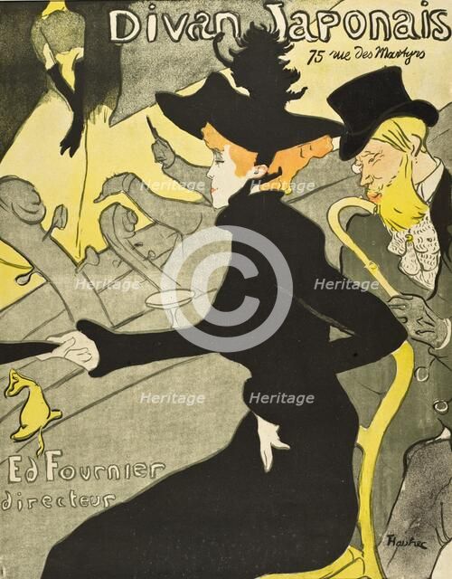 Divan Japonais, between 1892 and 1893. Creator: Henri de Toulouse-Lautrec.