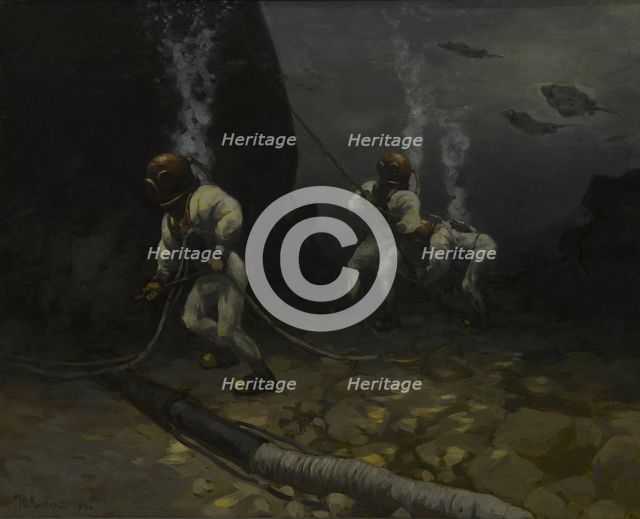 Divers from EPRON (Special Expedition for Underwater Works).