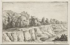 Diverse Views in and around Rome: St. Adriano in Via Flaminia, 1653. Creator: Herman van Swanevelt (Dutch, c. 1600-1655)