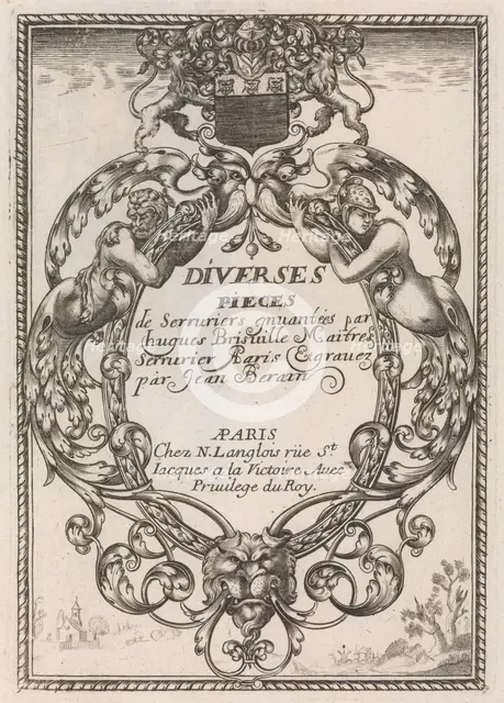 Diverses Pieces de Serruriers, ca. 1663. Creator: Jean Berain.