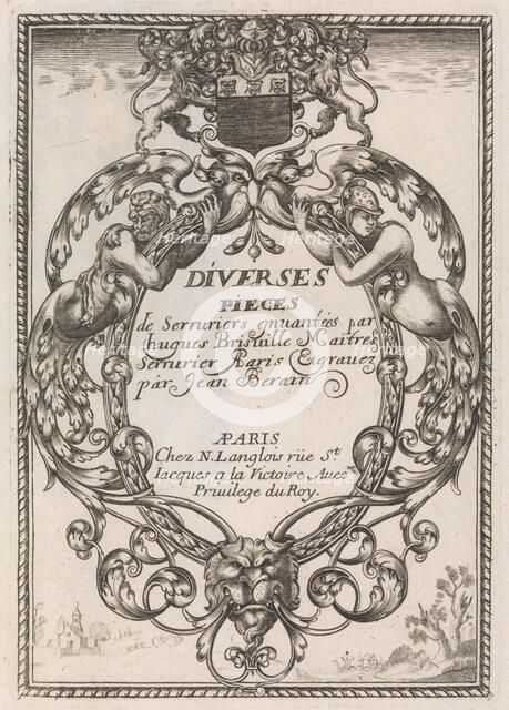 Diverses Pieces de Serruriers, ca. 1663. Creator: Jean Berain.
