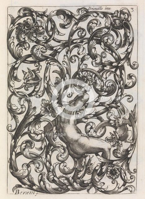 Diverses Pieces de Serruriers, page 4 (recto), ca. 1663. Creator: Jean Berain.