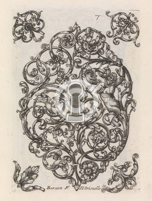 Diverses Pieces de Serruriers, page 8 (recto), ca. 1663. Creator: Jean Berain.