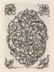 Diverses Pieces de Serruriers, page 8 (recto), ca. 1663. Creator: Jean Berain