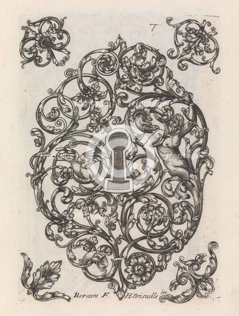 Diverses Pieces de Serruriers, page 8 (recto), ca. 1663. Creator: Jean Berain.