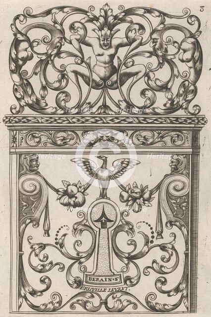 Diverses Pieces de Serruriers, page 9 (recto), ca. 1663. Creator: Jean Berain.